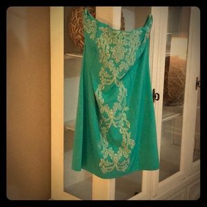 Strapless cocktail dress